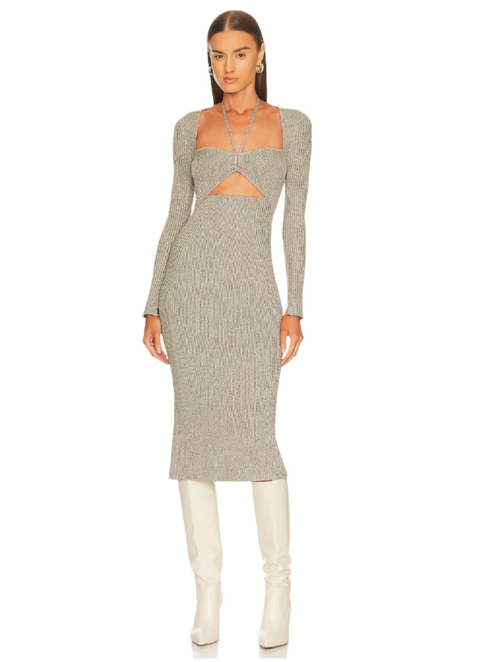 NWT-Jonathan Simkhai Danika Marled Dress